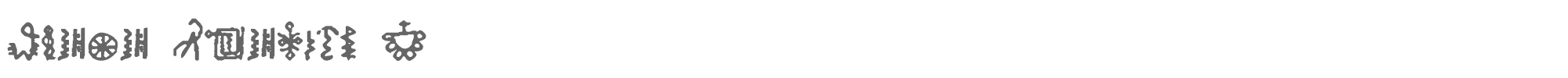 Sample characters Bamum Symbols 1 Font